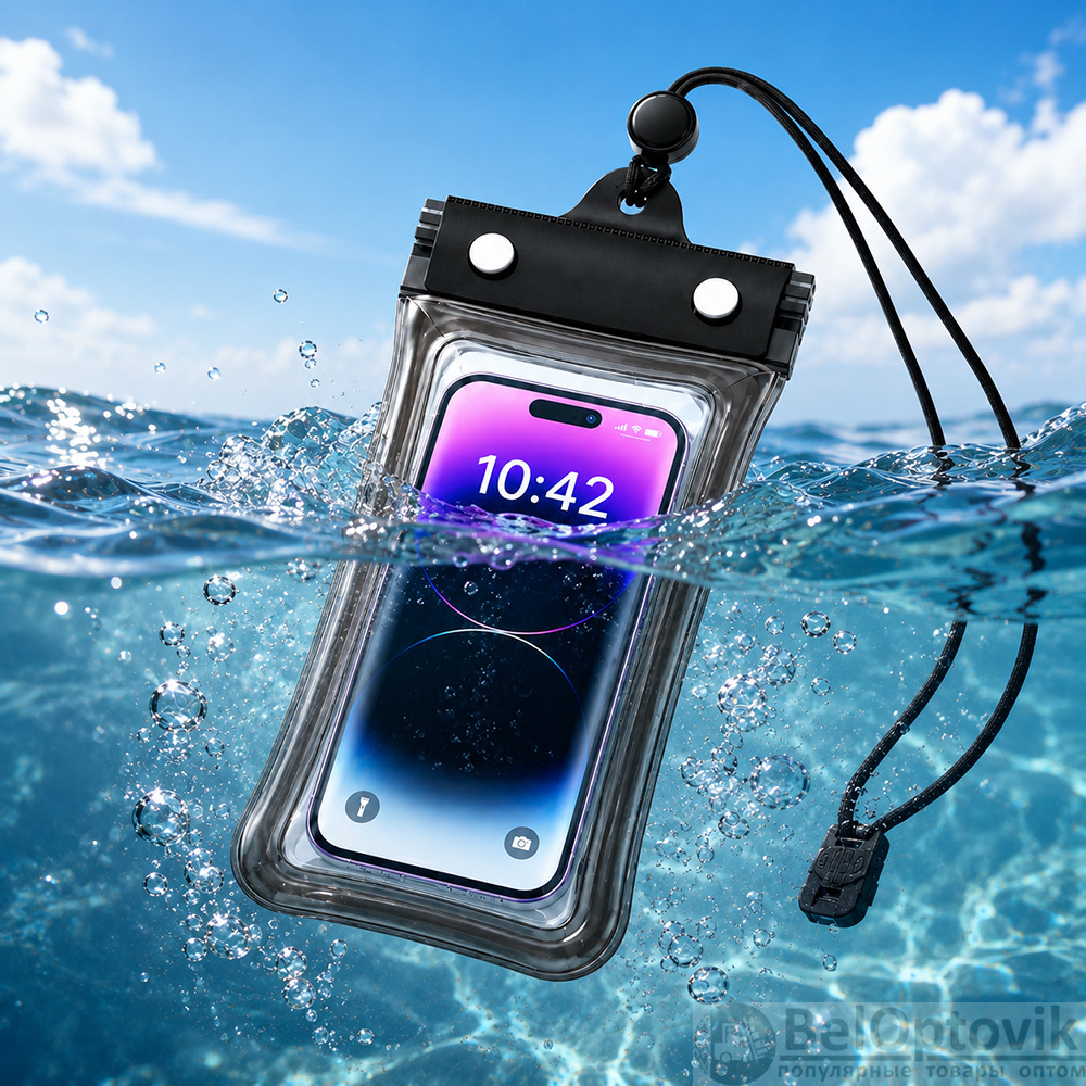 Водонепроницаемый чехол SAFETY,Чёрный