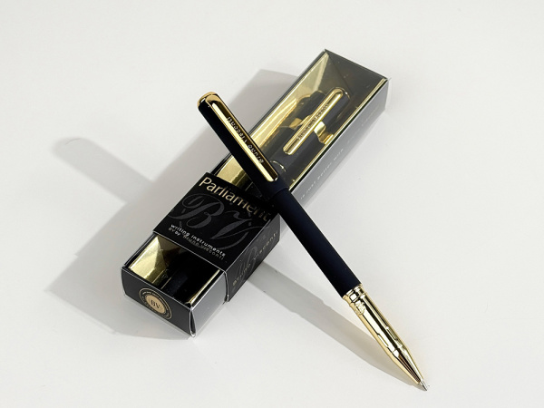 Ручка пластиковая шариковая «Parliament», Цвет черный, золотистый