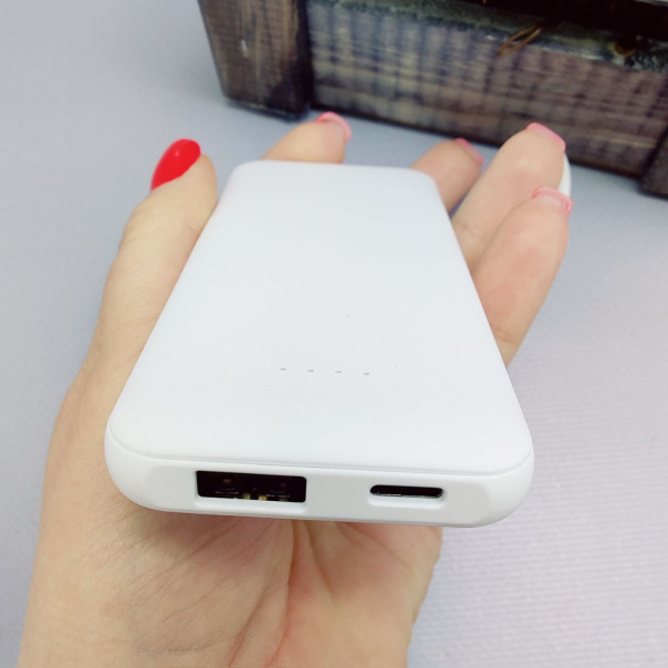 Внешний акккумулятор Power Bank Arrida 5000mAh, с покрытием "Baby skin” soft - touch Kinetic