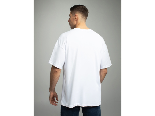 Оверсайз футболка для сублимации «Evolution» унисекс, Размер XL, Цвет белый