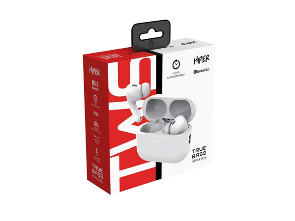 Беспроводные наушники TWS «TRUE BASS», Цвет белый