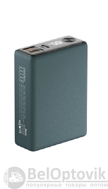 Внешний АКБ QX-10, 10000mAh, deep-green, OLMIO