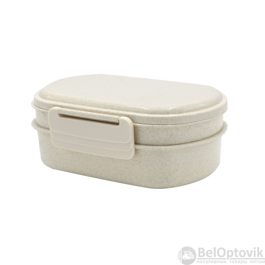 Ланчбокс (контейнер для еды) Grano из пшеничного волокна, бежевый-S