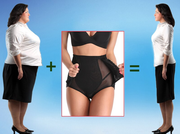 Утягивающее женское белье Hot Shapers высокие корректирующие трусики-корсет для подтяжки живота Черные L