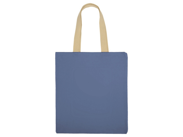 Сумка для шопинга «Steady» хлопковая с парусиновыми ручками, 260 г/м2, Цвет голубой