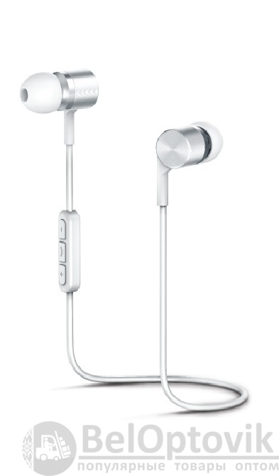 Наушники беспроводные OLMIO "BTE-05", Bluetooth, white