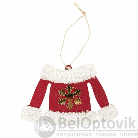 Набор елочных украшений "Фигуристка", 6 шт., дерево, цвет: красный / белый, ЗОЛОТАЯ СКАЗКА, 592003