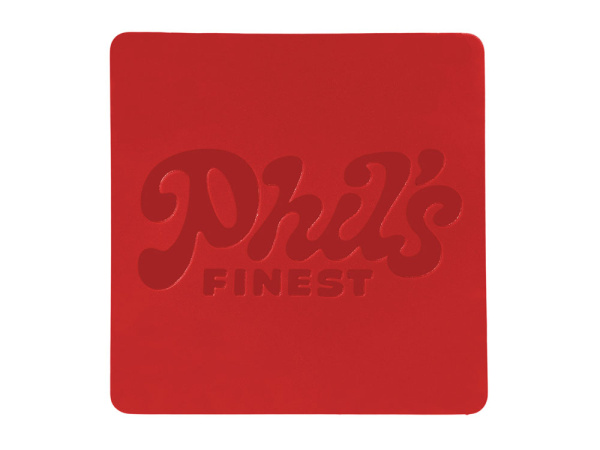 Патч «Квадрат», soft-touch, Цвет красный