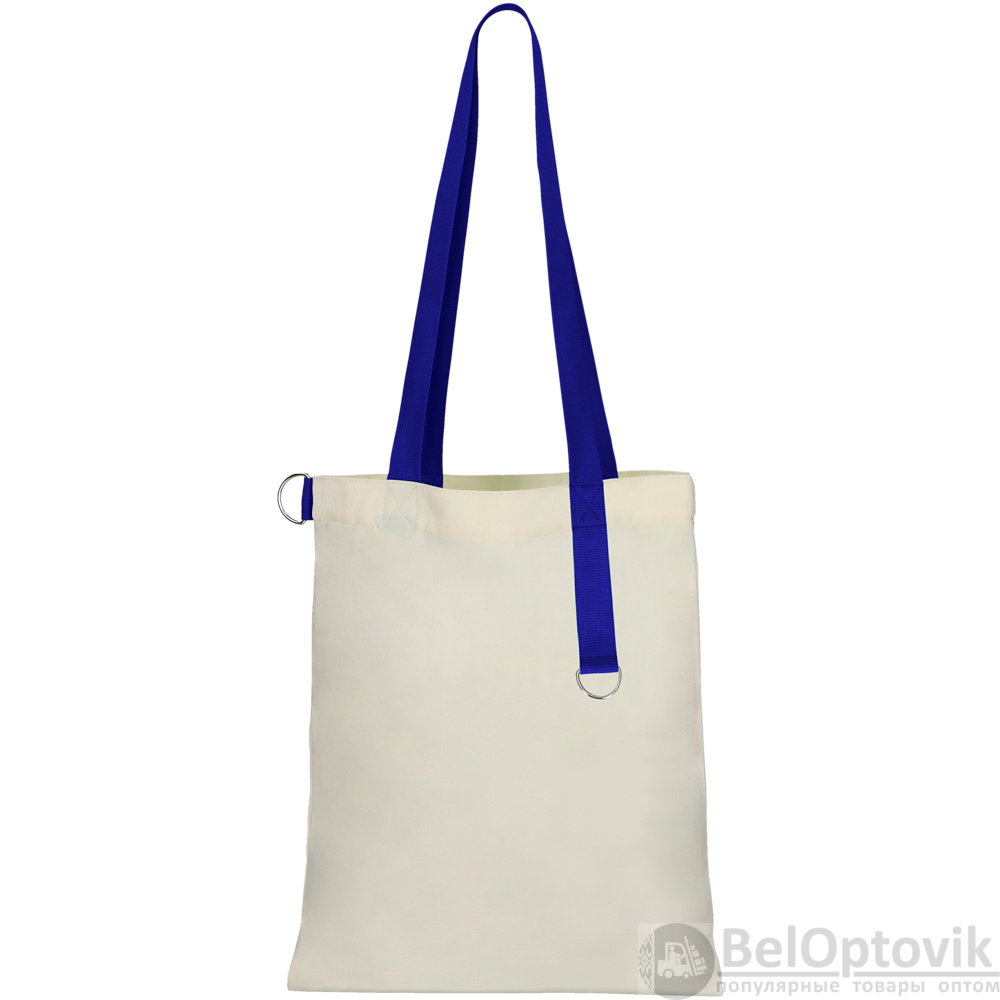 Сумка для покупок White GLOW 325 г/м², синяя