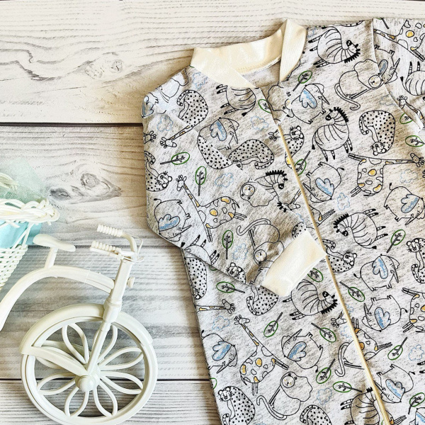 Комбинезон для новорожденного из натурального хлопка Bebika (20/13-25)