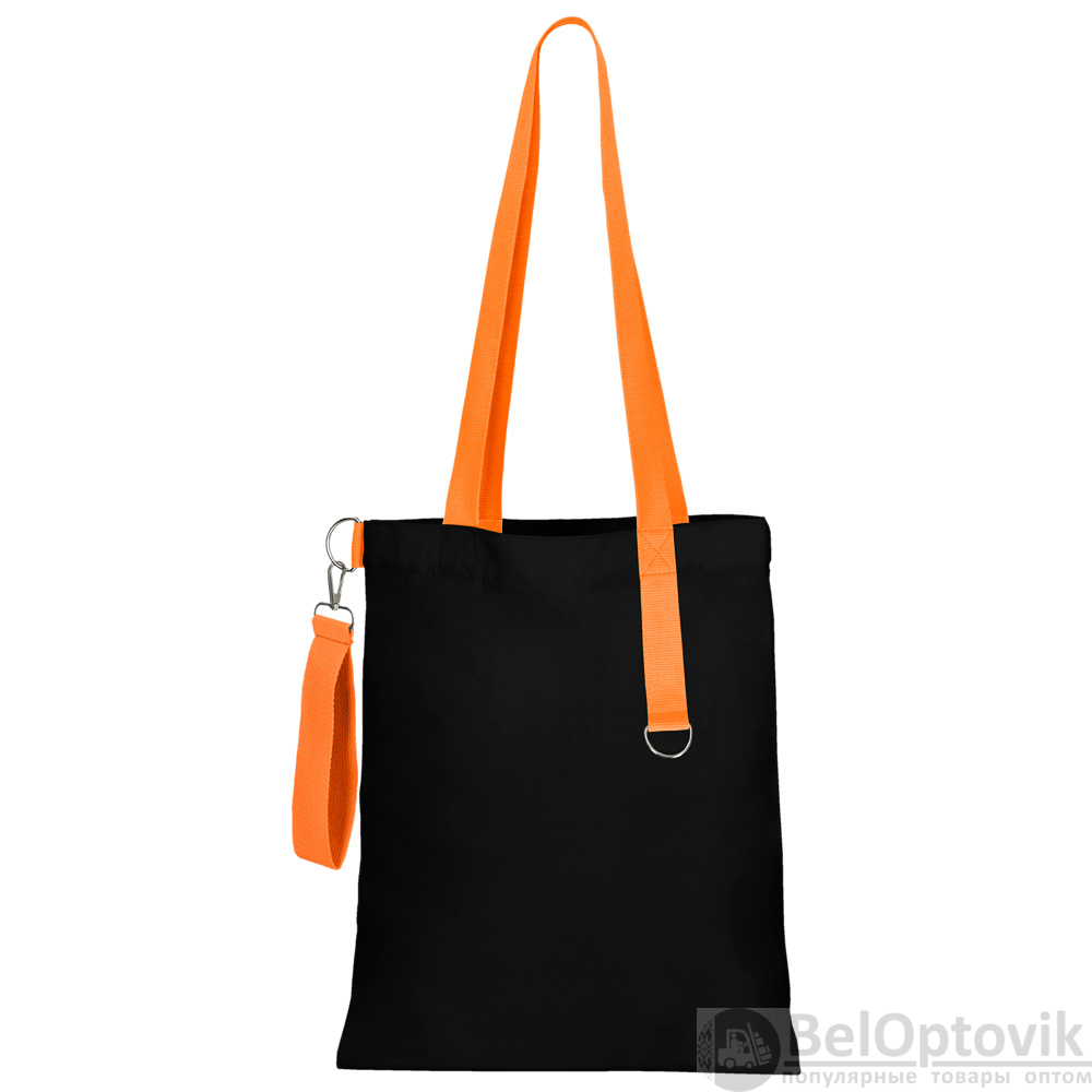 Сумка для покупок Black GLOW 325 г/м² с ремувкой, оранжевая