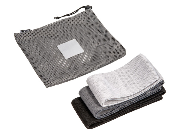 Набор тканевых фитнес-резинок «Shape», Цвет серый, черный