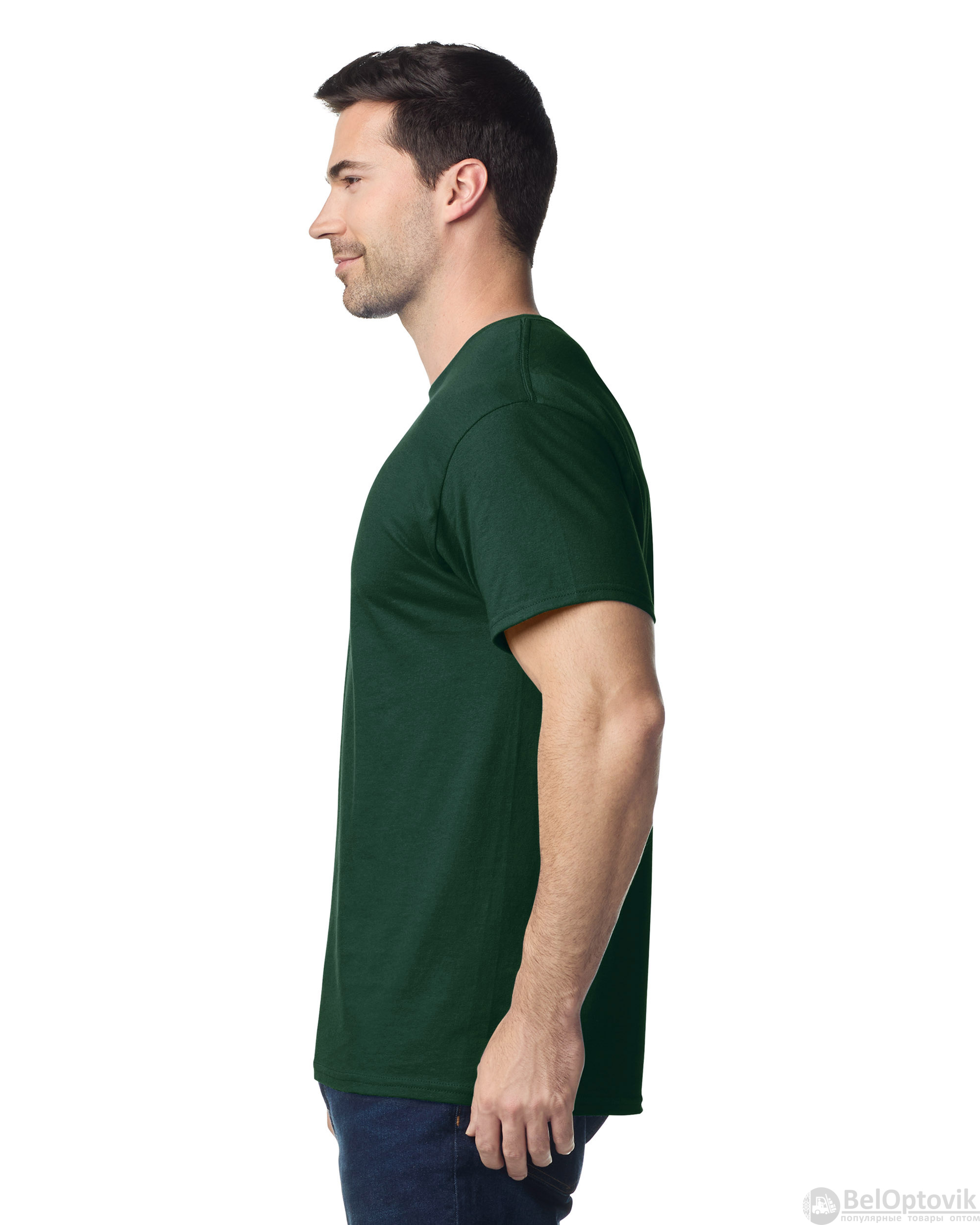 Футболка HEAVY COTTON, ТЕМНО-ЗЕЛЕНЫЙ S