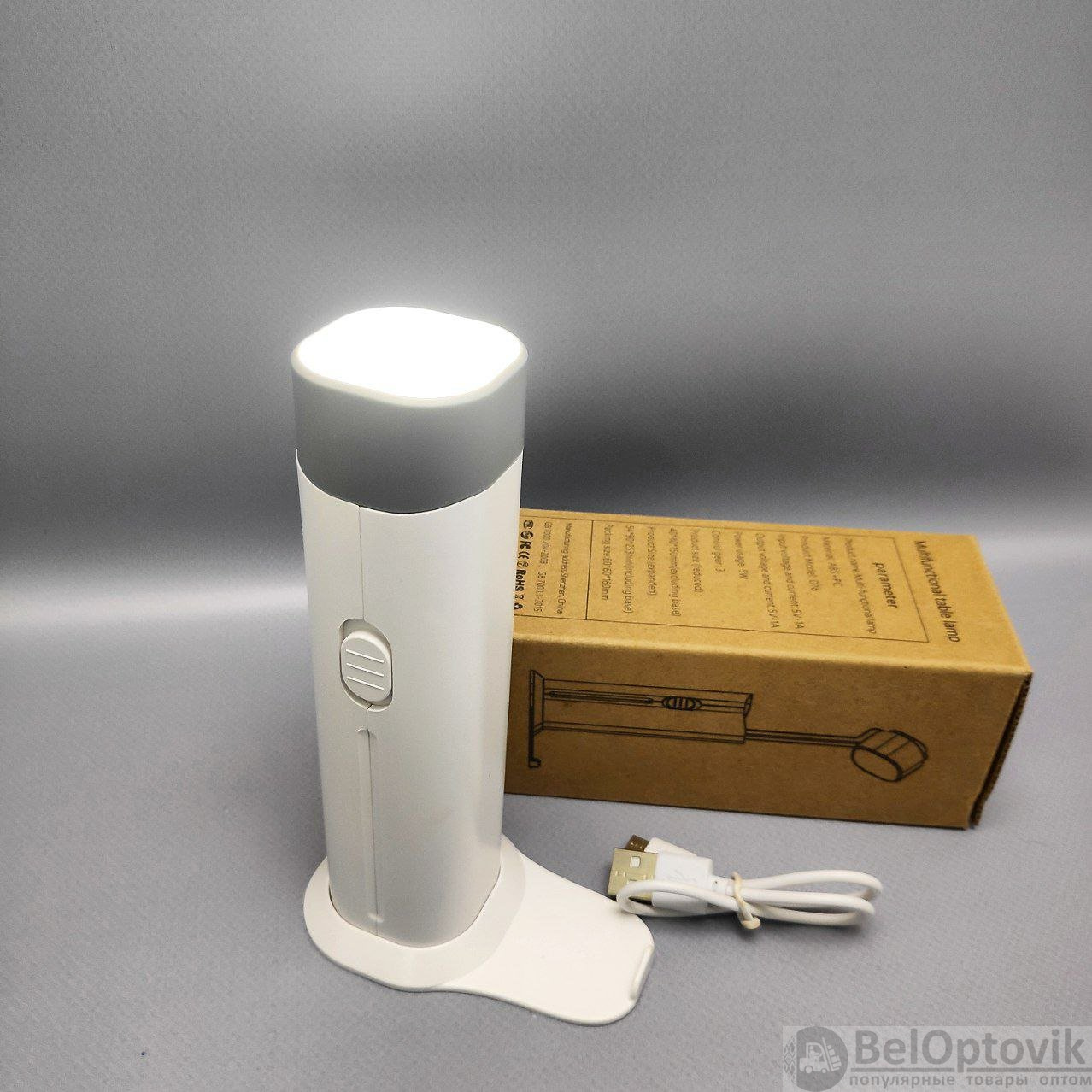 Универсальная портативная лампа Roссi  модель D16 (лампа, фонарик, powerbank 2600 mAh, 3 режима свеч