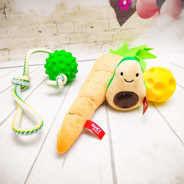 Набор игрушек для собак Счастливый пёс Fancy Pets, 4 в 1, SET1