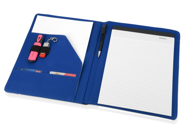 Папка для документов «Делос», Цвет черный/синий