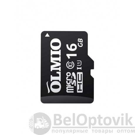 Карта памяти microSDHC 16GB Class 10 UHS-I, без адаптера, OLMIO