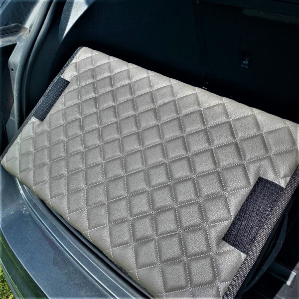 Органайзер Кофр в багажник Premium CARBOX Усиленные стенки (размер 50х30см) Узор двойной квадрат