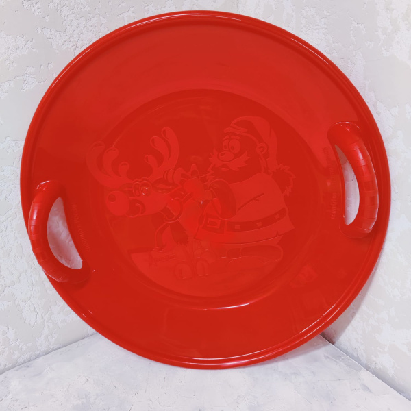 Салазка большая с двумя ручками Нордпласт (58 см) / Санки - ледянки термоустойчивые