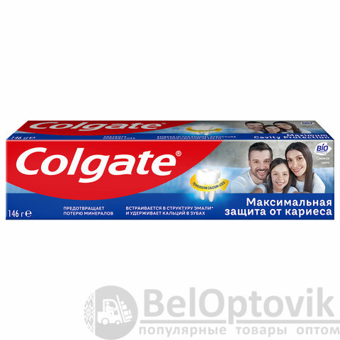 Зубная паста 100 мл COLGATE "Свежая мята", защита от кариеса, с фторидом и кальцием, 7891024149102