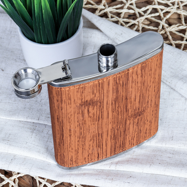 Фляжка 200 мл / FL-162 /уп 100/ коричневая