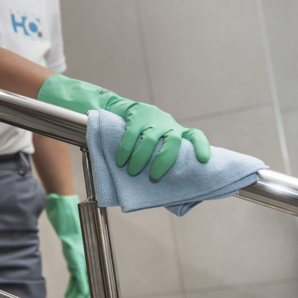 Перчатки латексные многоразовые зеленые р-р S HQ Profiline