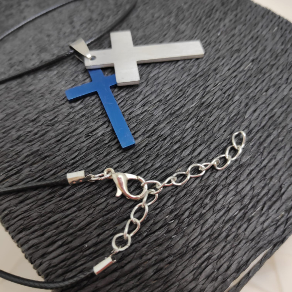 Кулон-подвеска "Крест" два цвета