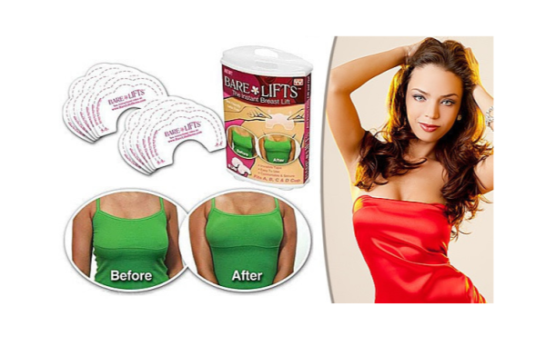 Невидимый бюстгальтер Bare Lifts (наклейки для подтяжки груди) 5 пар
