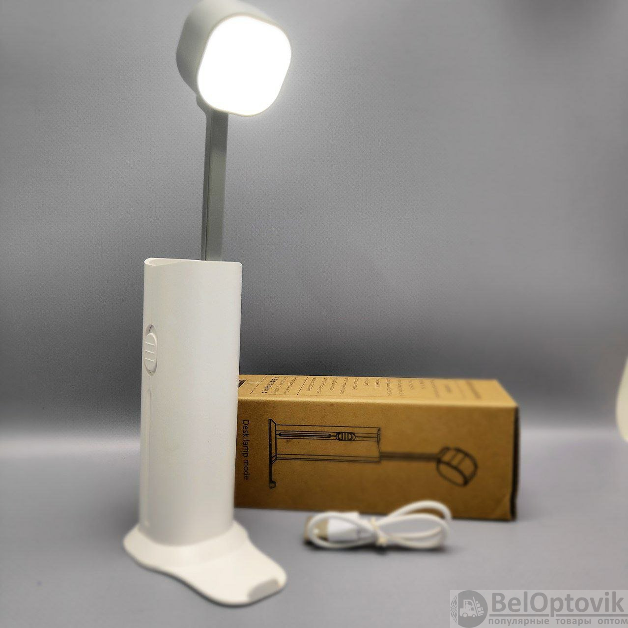 Универсальная портативная лампа Roссi  модель D16 (лампа, фонарик, powerbank 2600 mAh, 3 режима свеч