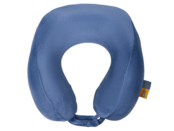 Подушка для путешествий с капюшоном «Hooded Tranquility Pillow», Цвет синий