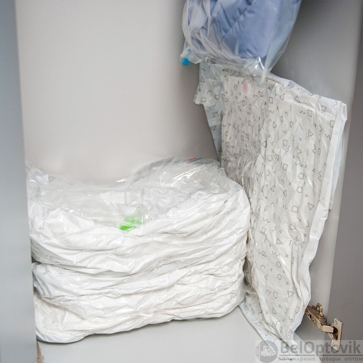 Пакет вакуумный с клапаном, с принтом 60*80 см