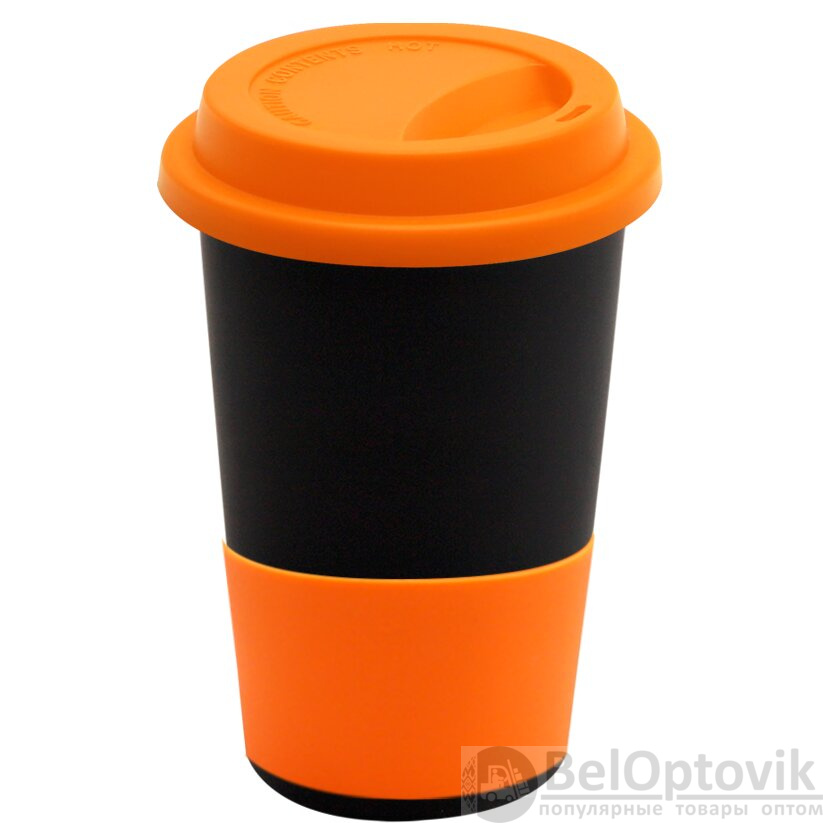 Кружка Magic To Go, черный/оранжевый