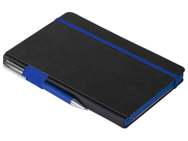 Бизнес-блокнот А5 «Bossy», Цвет черный, синий