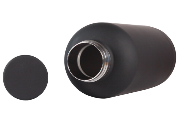 Вакуумная термобутылка ODIN, soft-touch, 550 мл, Цвет чёрный