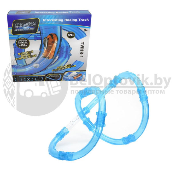Гоночный трек в трубе Interesting Racing Track Chariots speed pipes TWHR-1 27 деталей