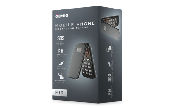 F19 Olmio (черный) Мобильный телефон