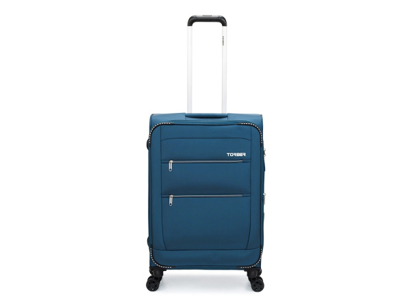Чемодан «ВИВИ», 63 л, Размер M, Цвет синий