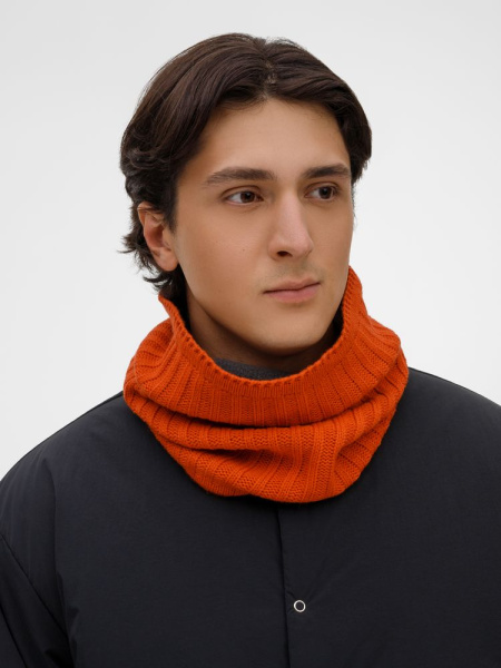 Снуд ComFleece, темно-оранжевый (кирпичный), 28х27 см
