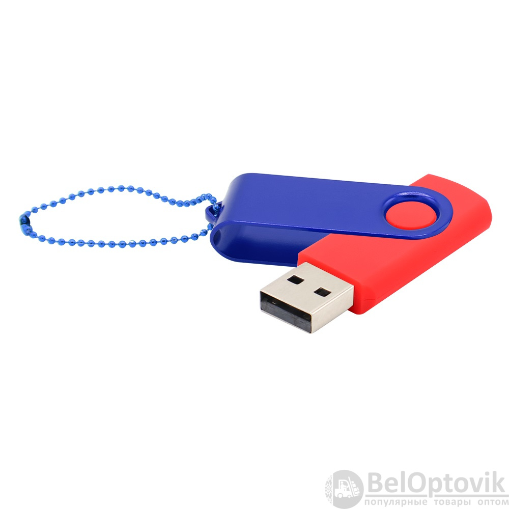 Флешка Designer To Go 2.0 USB 16Gb, красный/синий