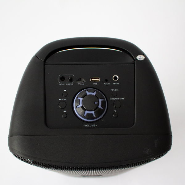 Напольная колонка Eltronic DANCE BOX 300 Watts  арт. 20-19 с проводным микрофоном и RGB цветомузыкой