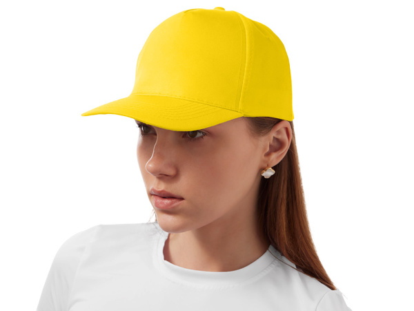 Бейсболка «Poly», Размер 56, Цвет желтый