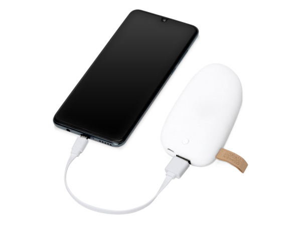 Внешний аккумулятор в форме камня «Stone», 5200 mAh, Размер 5200 mAh, Цвет белый
