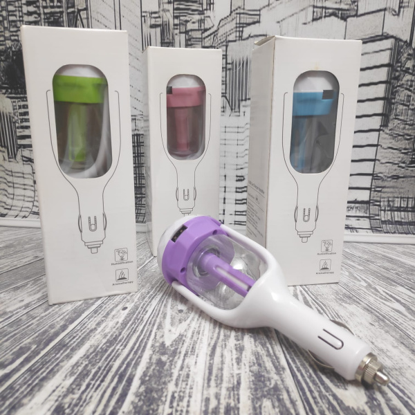 Увлажнитель - аромадиффузор воздуха для авто Gar Humidifier Розовый