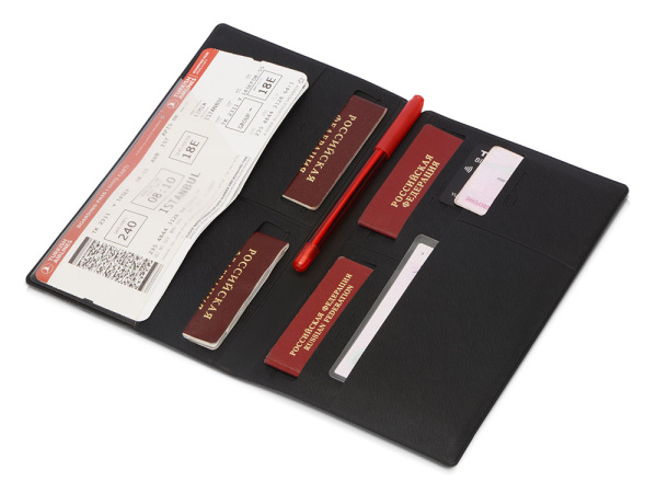 Семейный органайзер для путешествия «Favor», Цвет черный