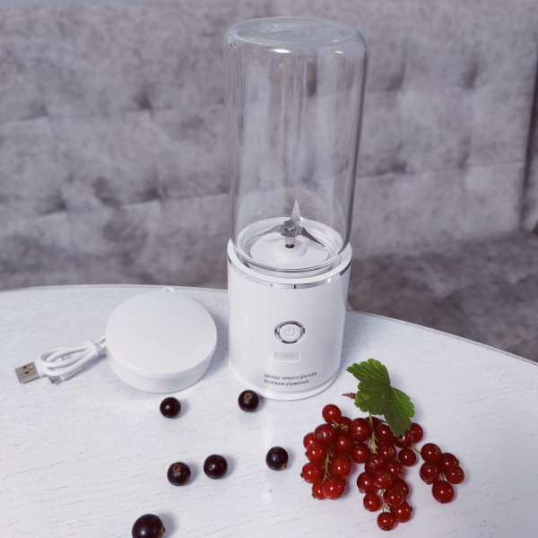 Блендер с портативной съемной кружкой - переноской  Ducho, колба стекло, USB