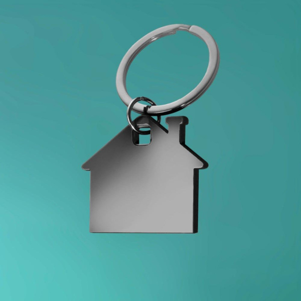 Брелок металлический "Дом"