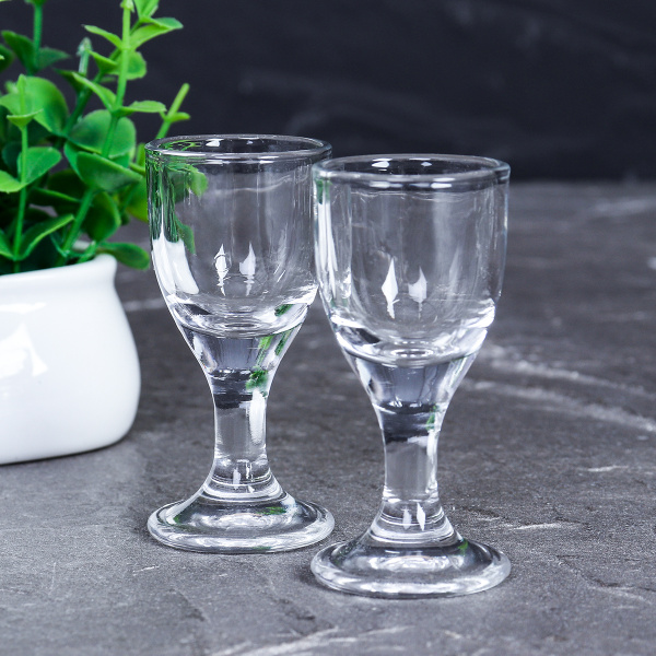 Рюмка 6 штук 10 мл гладкая / BХ-11 /уп 48/ Минзурка