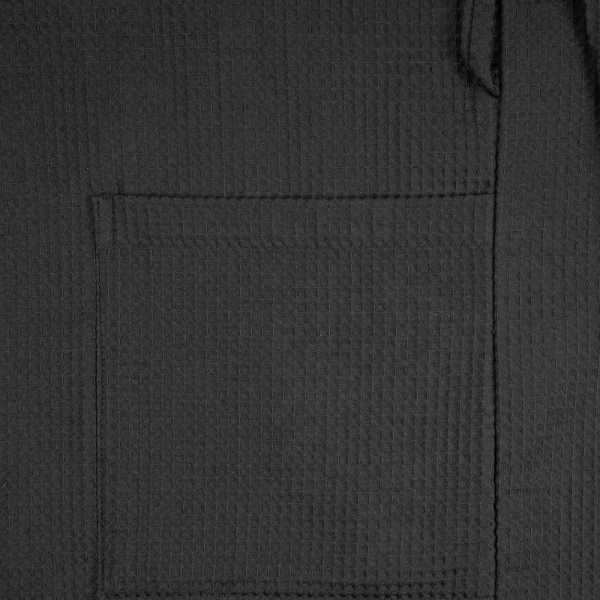 Халат вафельный Kimono, черный, размер XL/XXL