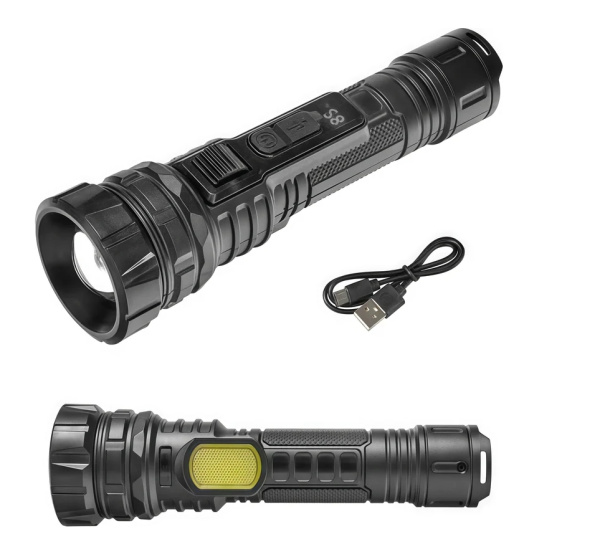 FOCUSray 1347 акку 18650 1200 mAH ZOOM 200 люмен USB кабель, шт