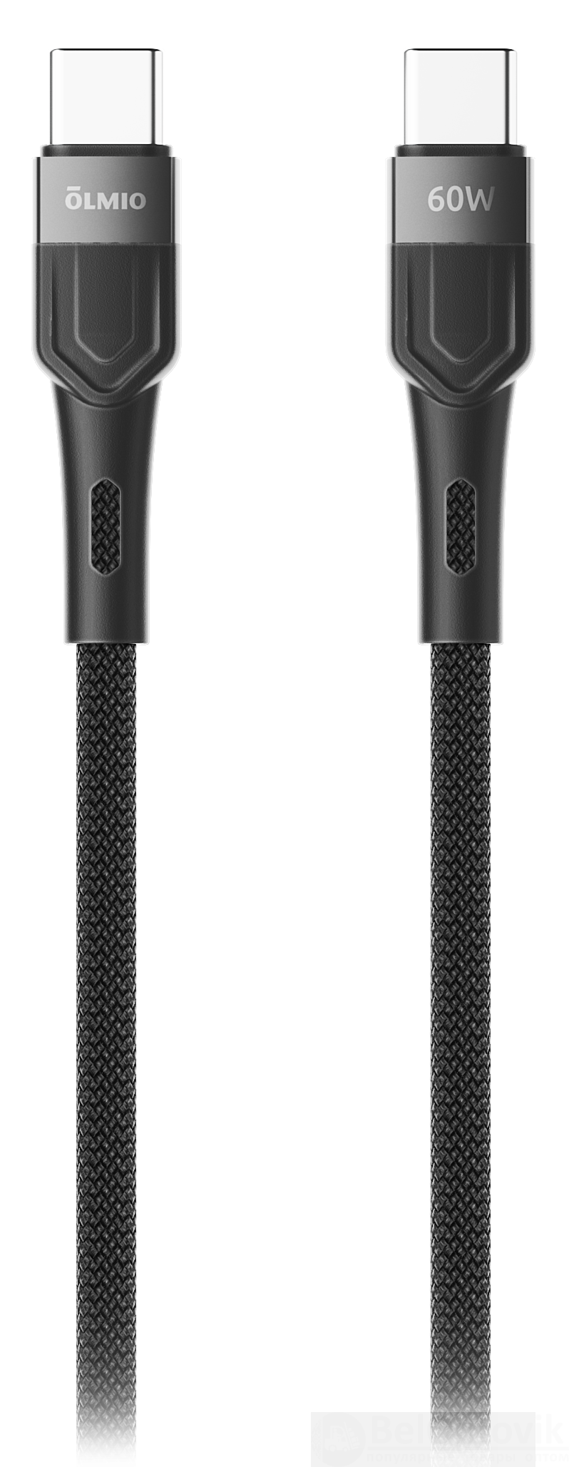 Кабель BOLT, Type-C - Type-C, USB2.0, 1.2м, черный, OLMIO